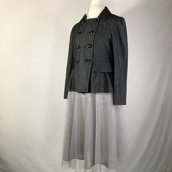 Sandro jean Jacket double breasted peplum - Picture 6 of 13